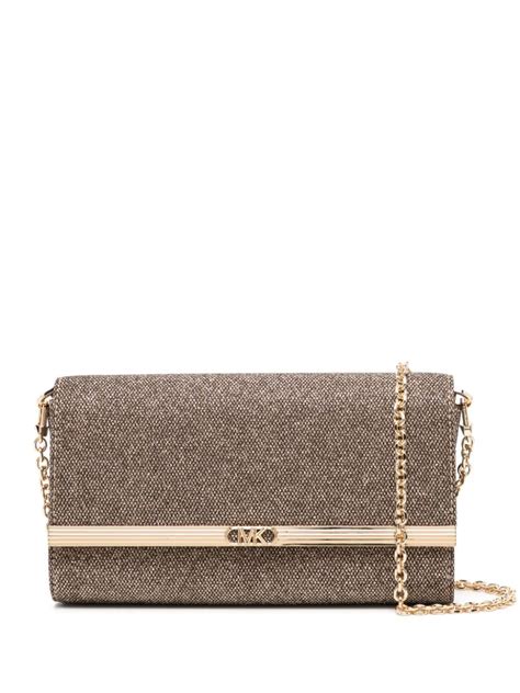 michael kors clutch silver|michael kors gold evening bag.